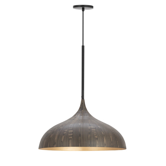 Fleur Large Pendant Black/Gold by Maxim Lighting