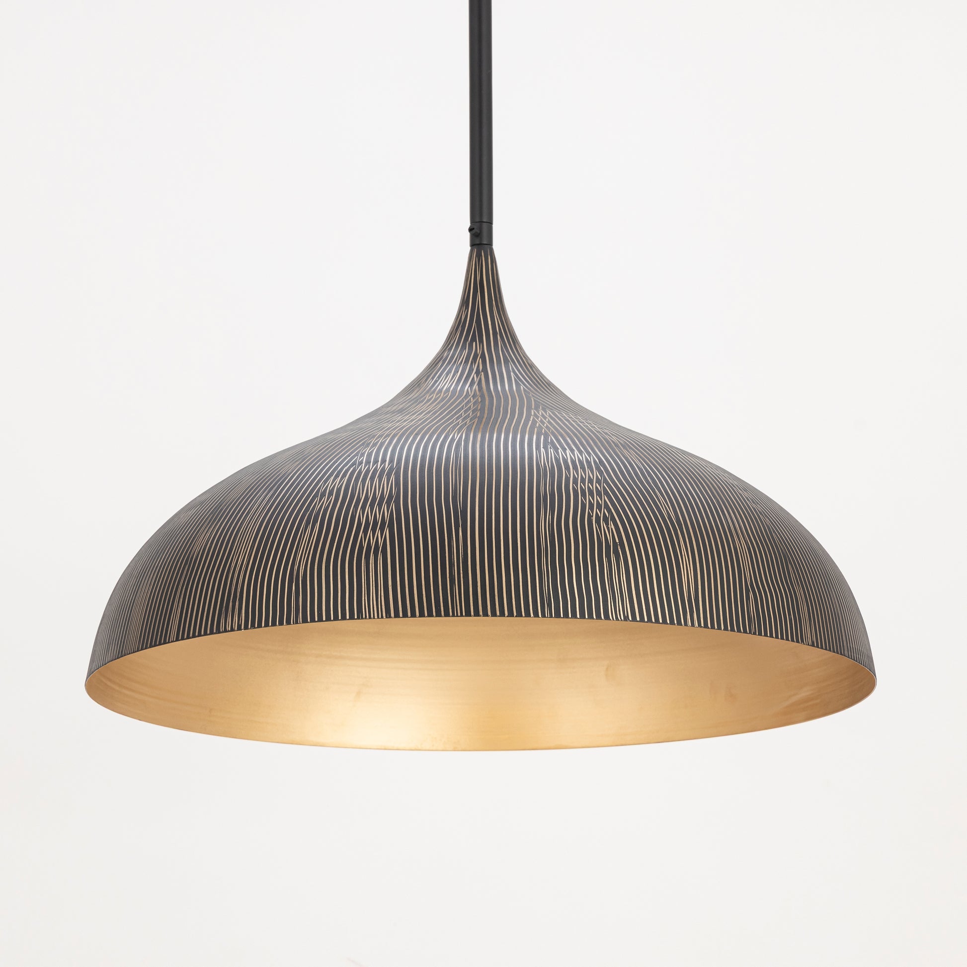 Fleur Large Pendant Black/Gold by Maxim Lighting