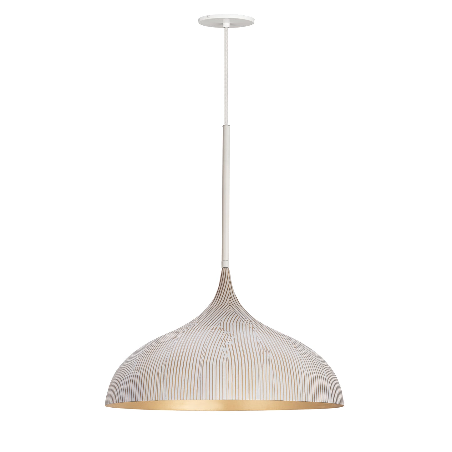 Fleur Large Pendant White/Gold by Maxim Lighting