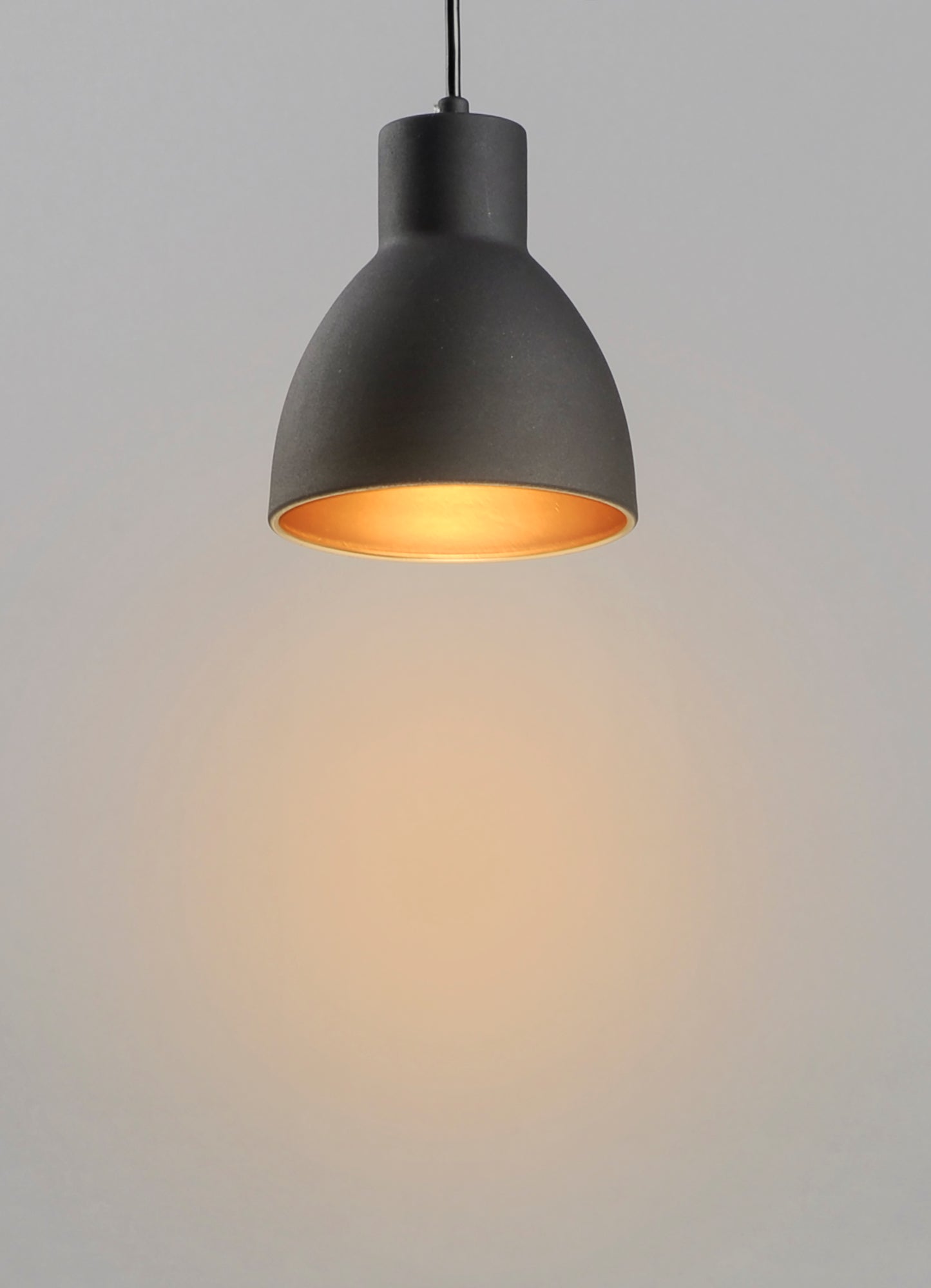 Cora 7" Mini Pendant Black/Gold by Maxim Lighting