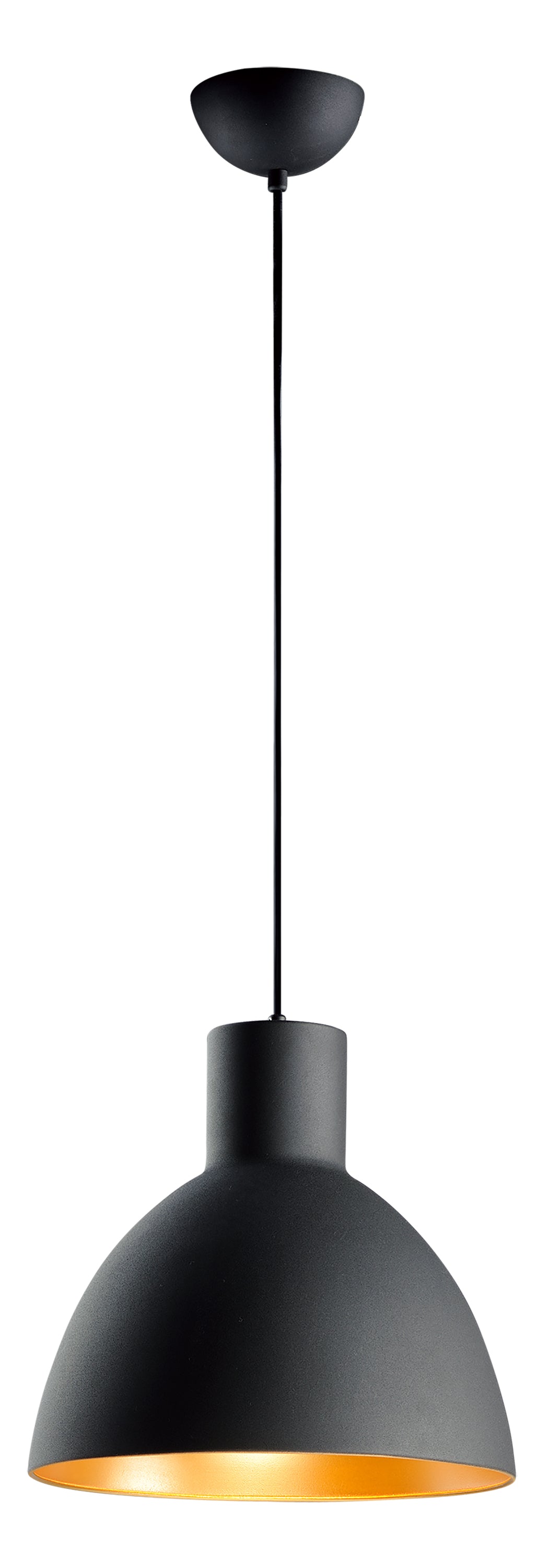 Cora 13.75" Pendant Black/Gold by Maxim Lighting