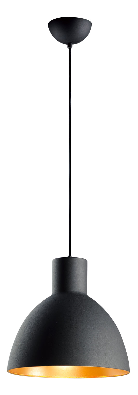 Cora 13.75" Pendant Black/Gold by Maxim Lighting