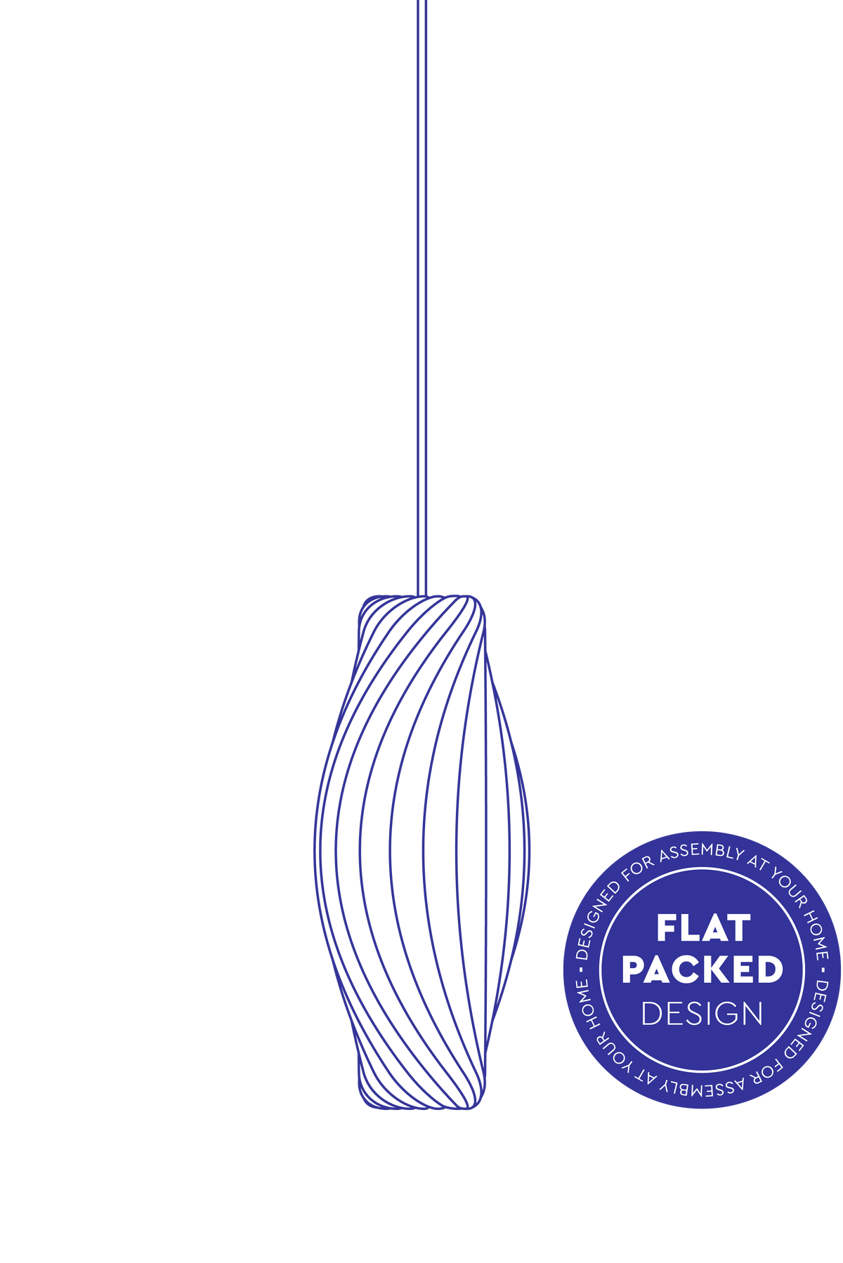 Tom Rossau No.111 pendant light – 16.9 in, cut-out