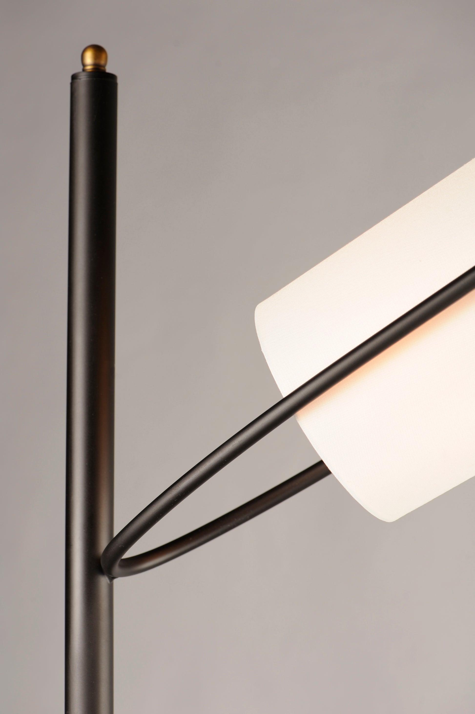 Oscar 2-Light Floor Lamp Bronze/Antique Brass by Maxim Lighting