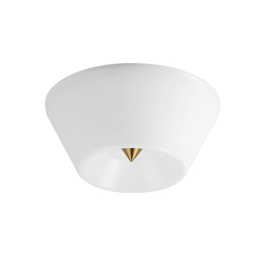 Tack LED Flush Mount Natural Aged Brass by Maxim Lighting