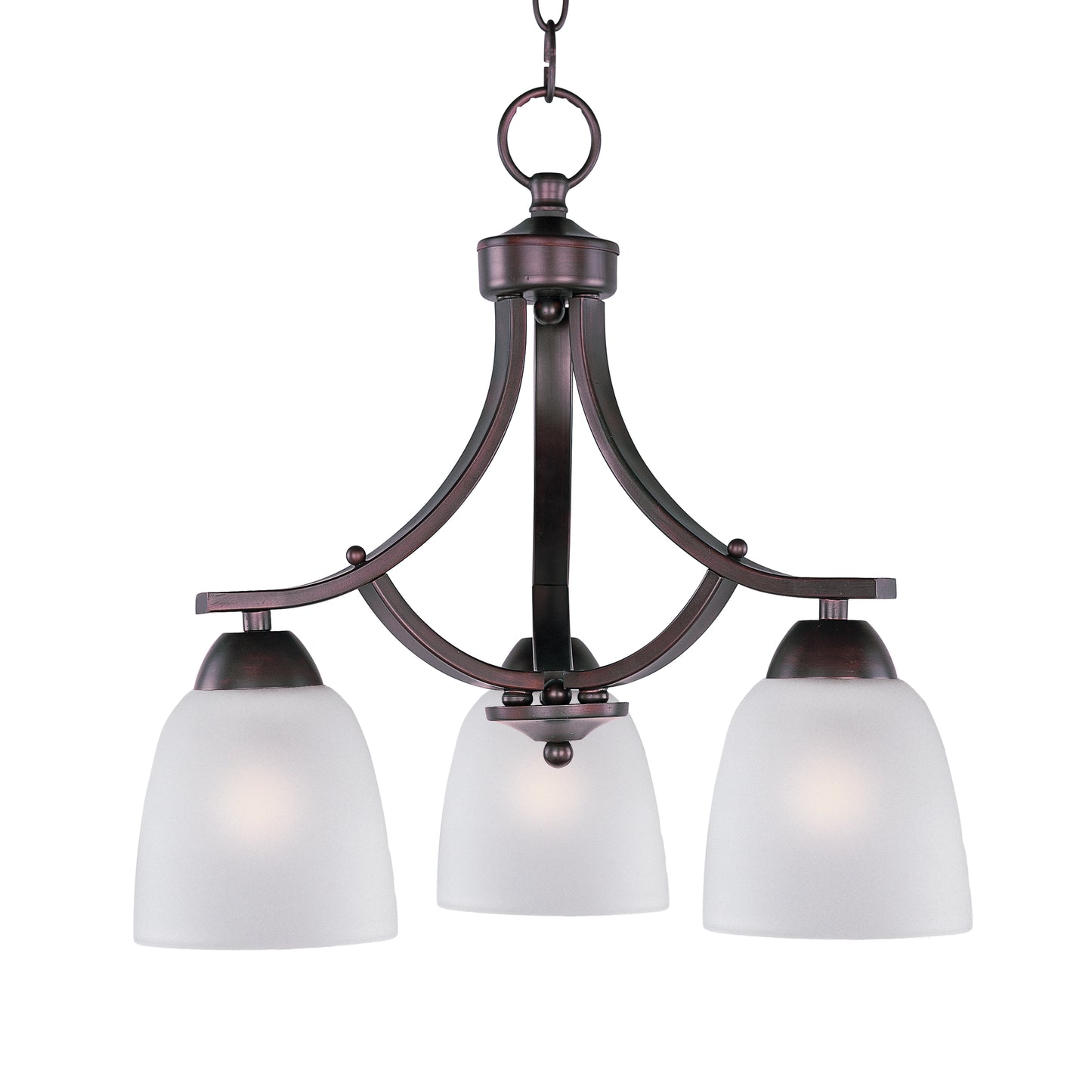 Axis 3-Light Chandelier Oil Rubbed Bronze by Maxim Lighting