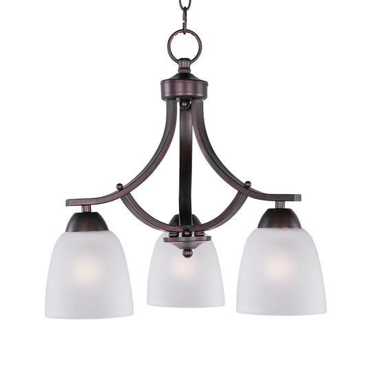 Axis 3-Light Chandelier Oil Rubbed Bronze by Maxim Lighting