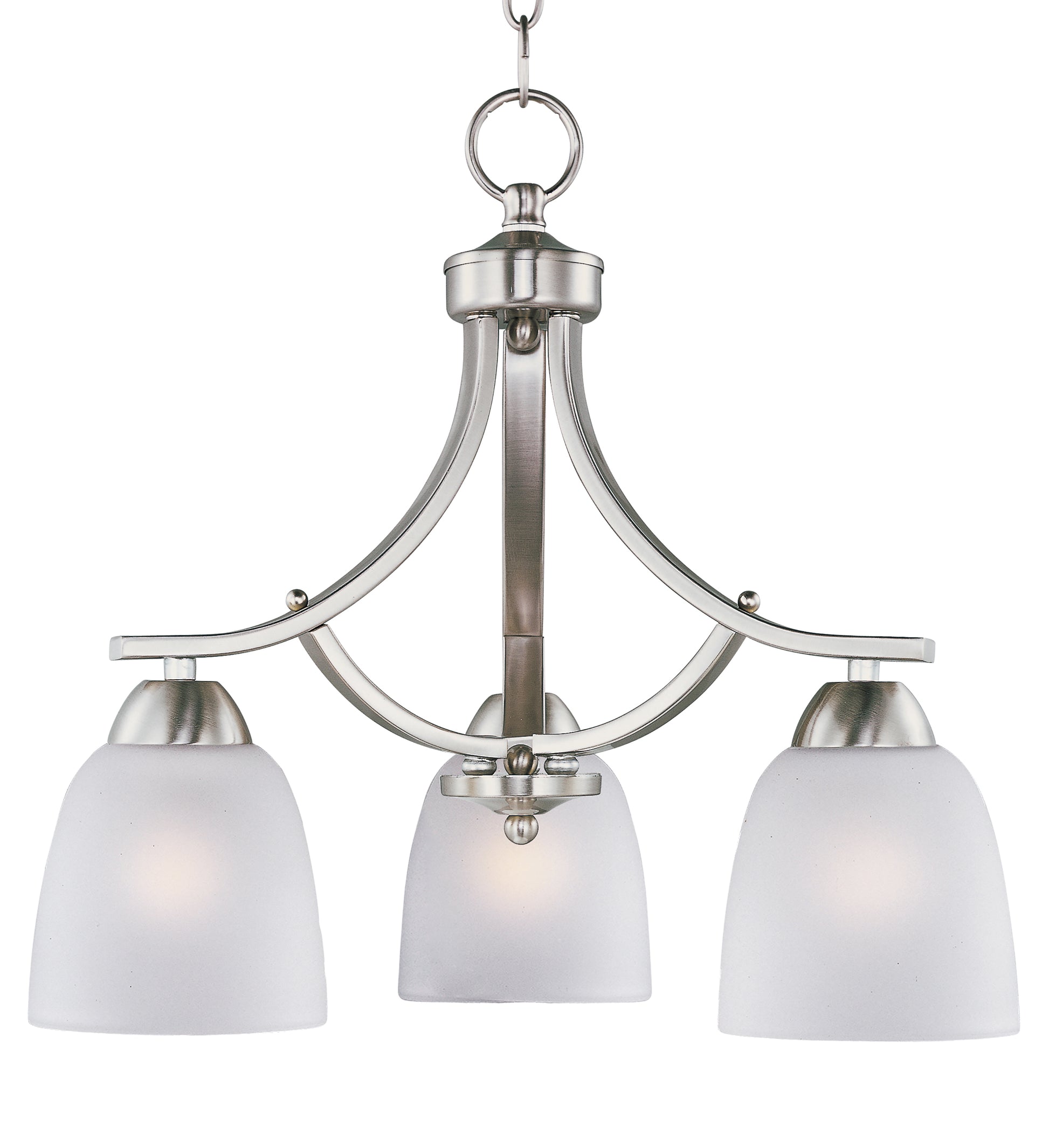 Axis 3-Light Chandelier Satin Nickel by Maxim Lighting