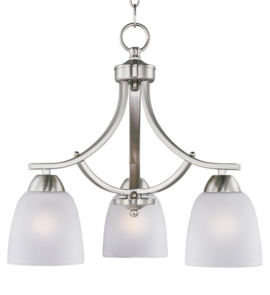 Axis 3-Light Chandelier Satin Nickel by Maxim Lighting