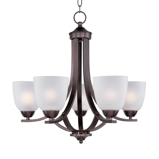 Axis 5-Light Chandelier Oil Rubbed Bronze by Maxim Lighting