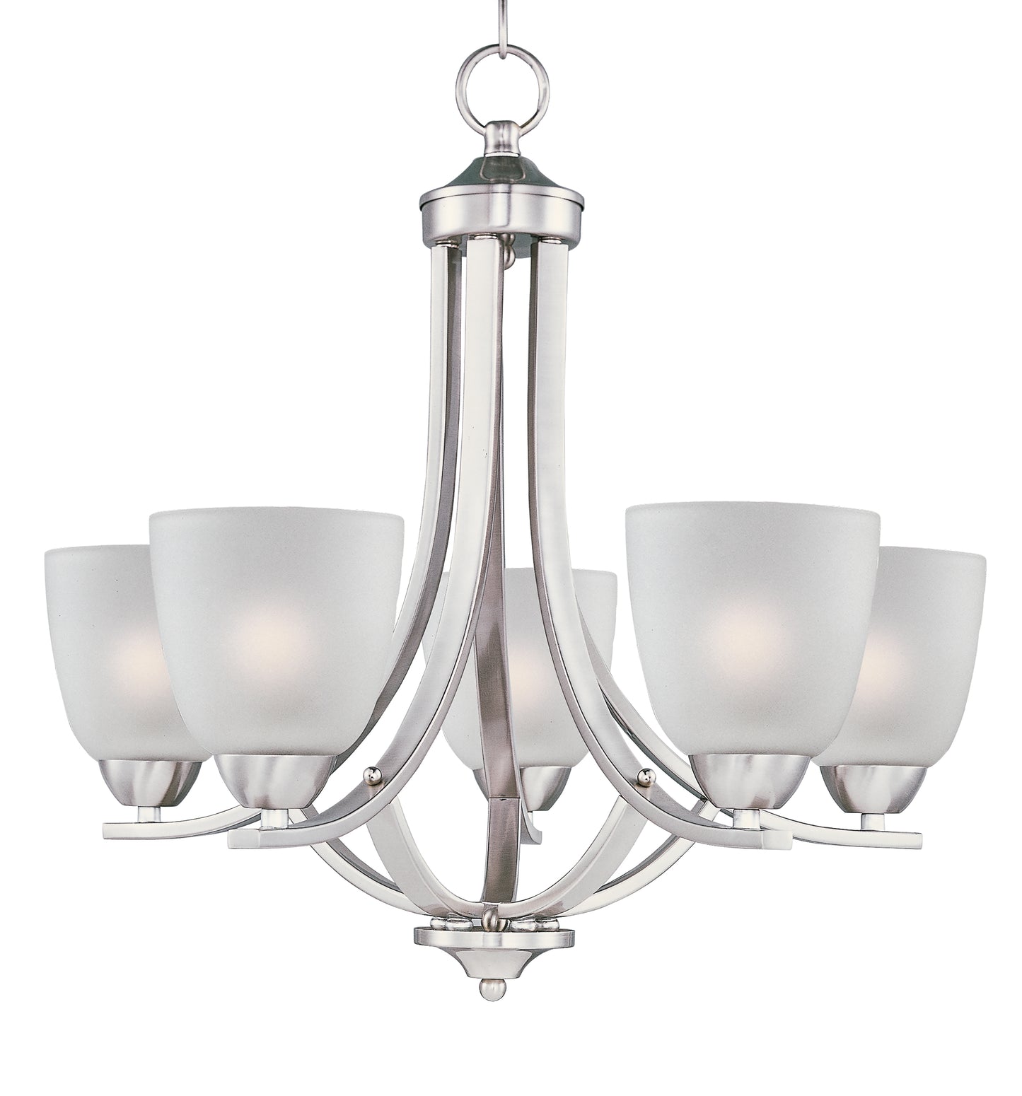 Axis 5-Light Chandelier Satin Nickel by Maxim Lighting