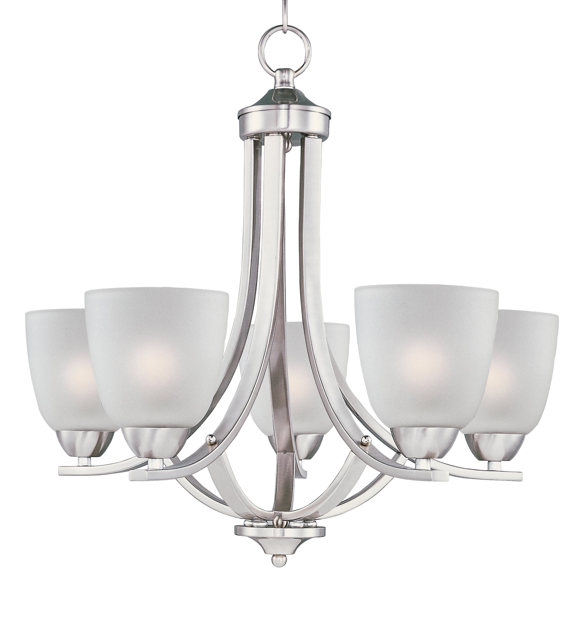 Axis 5-Light Chandelier Satin Nickel by Maxim Lighting