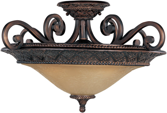 Symphony 3-Light Semi-Flush Mount Oil Rubbed Bronze by Maxim Lighting