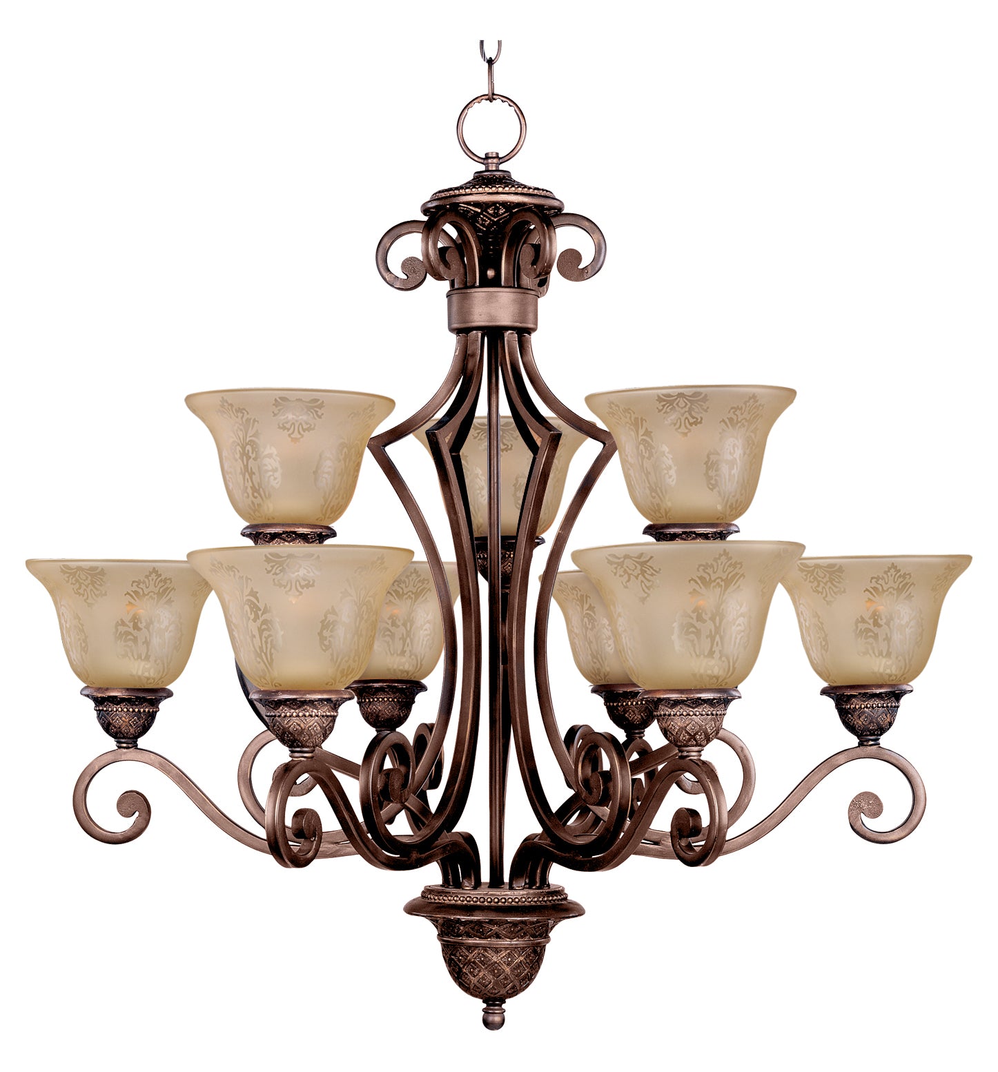 Symphony 9-Light Chandelier Oil Rubbed Bronze by Maxim Lighting