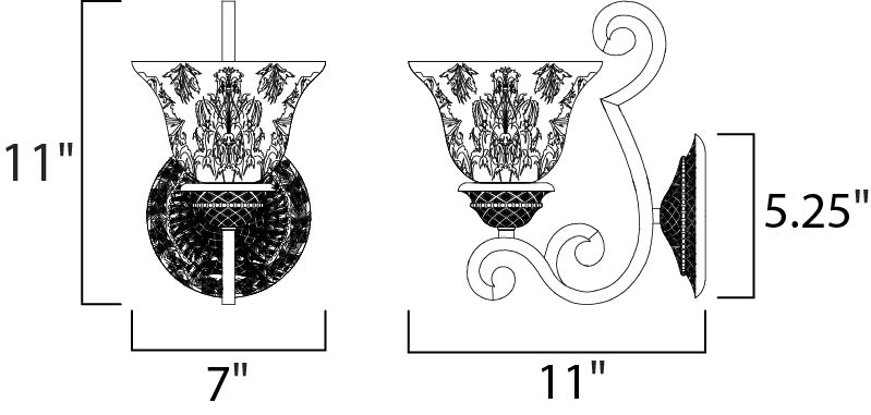 Symphony Wall Sconce Oil Rubbed Bronze by Maxim Lighting