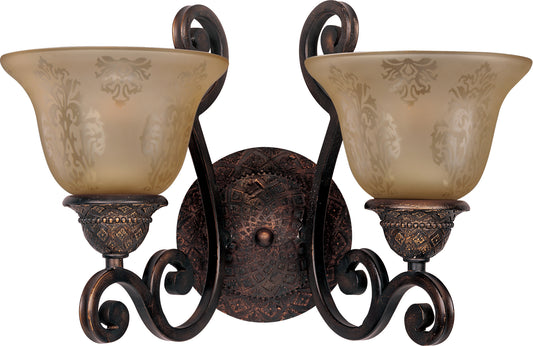 Symphony 2-Light Wall Sconce Oil Rubbed Bronze by Maxim Lighting