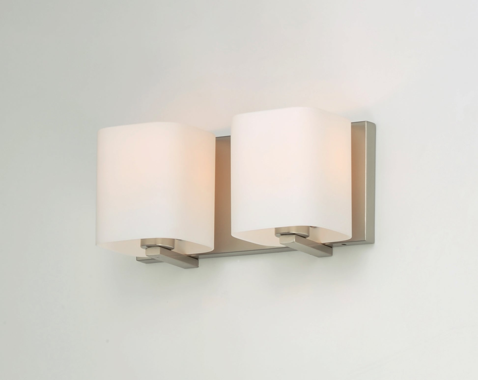 Wrap 2-Light Bath Vanity Satin Nickel by Maxim Lighting