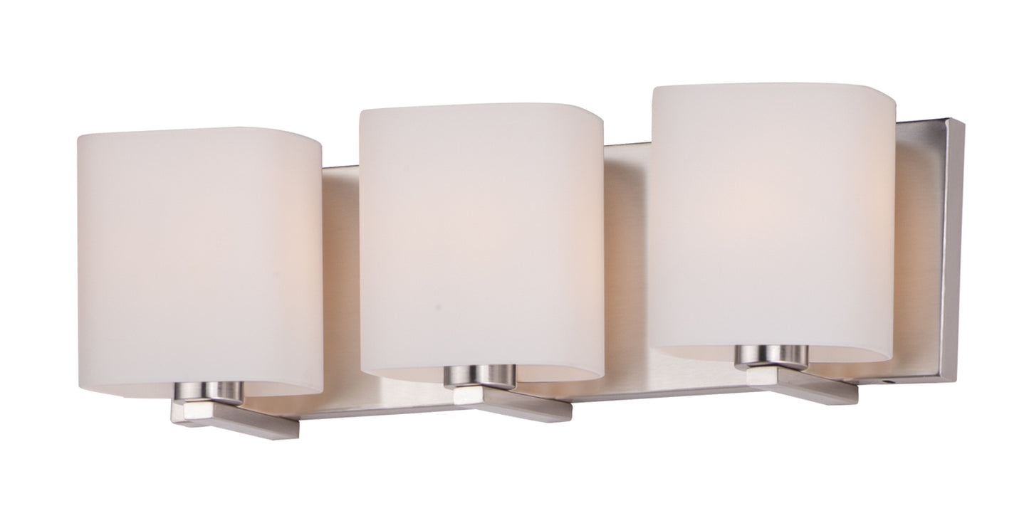Wrap 3-Light Bath Vanity Satin Nickel by Maxim Lighting