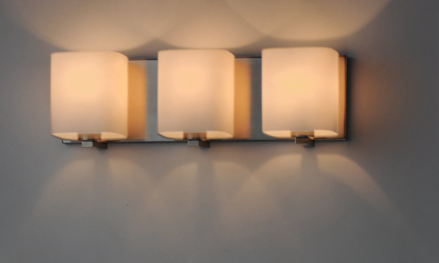 Wrap 3-Light Bath Vanity Satin Nickel by Maxim Lighting