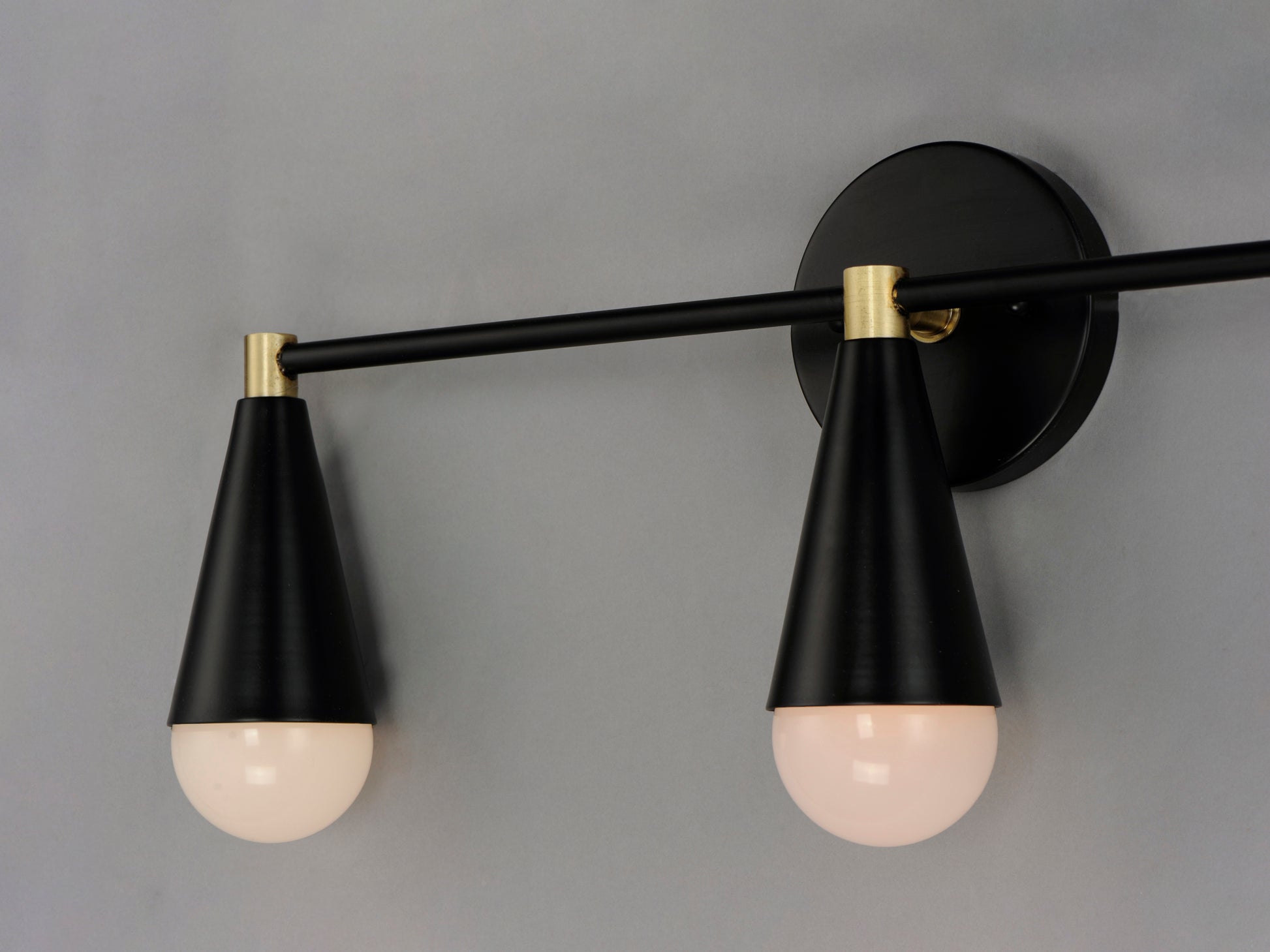 Lovell 3-Light Bath Vanity Black/Satin Brass by Maxim Lighting