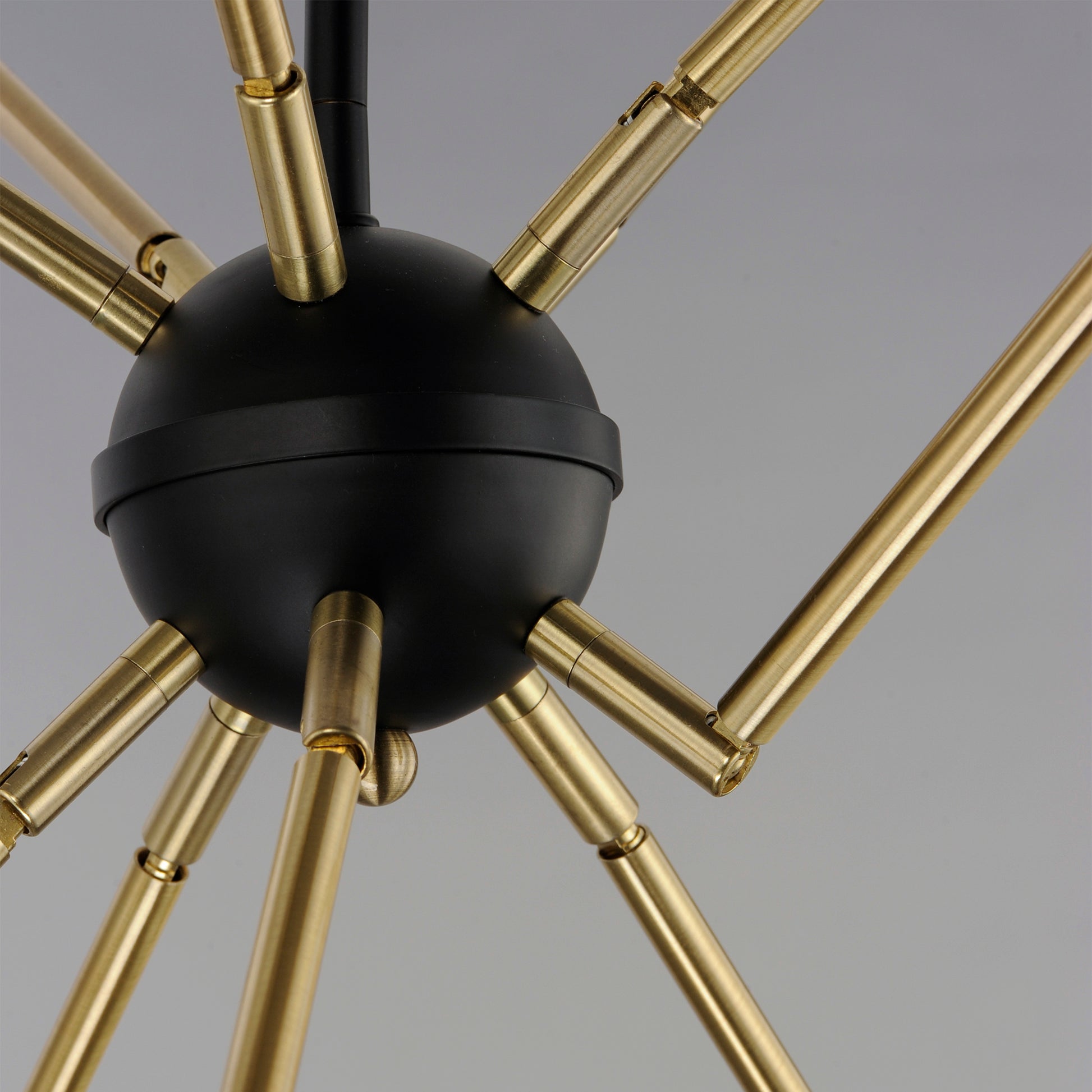 Lovell 10-Light Pendant Black/Satin Brass by Maxim Lighting
