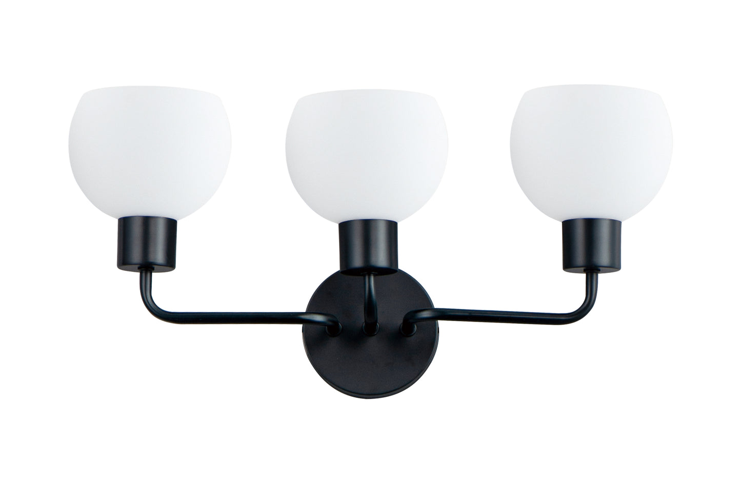 Coraline 3-Light Bath Vanity Black by Maxim Lighting