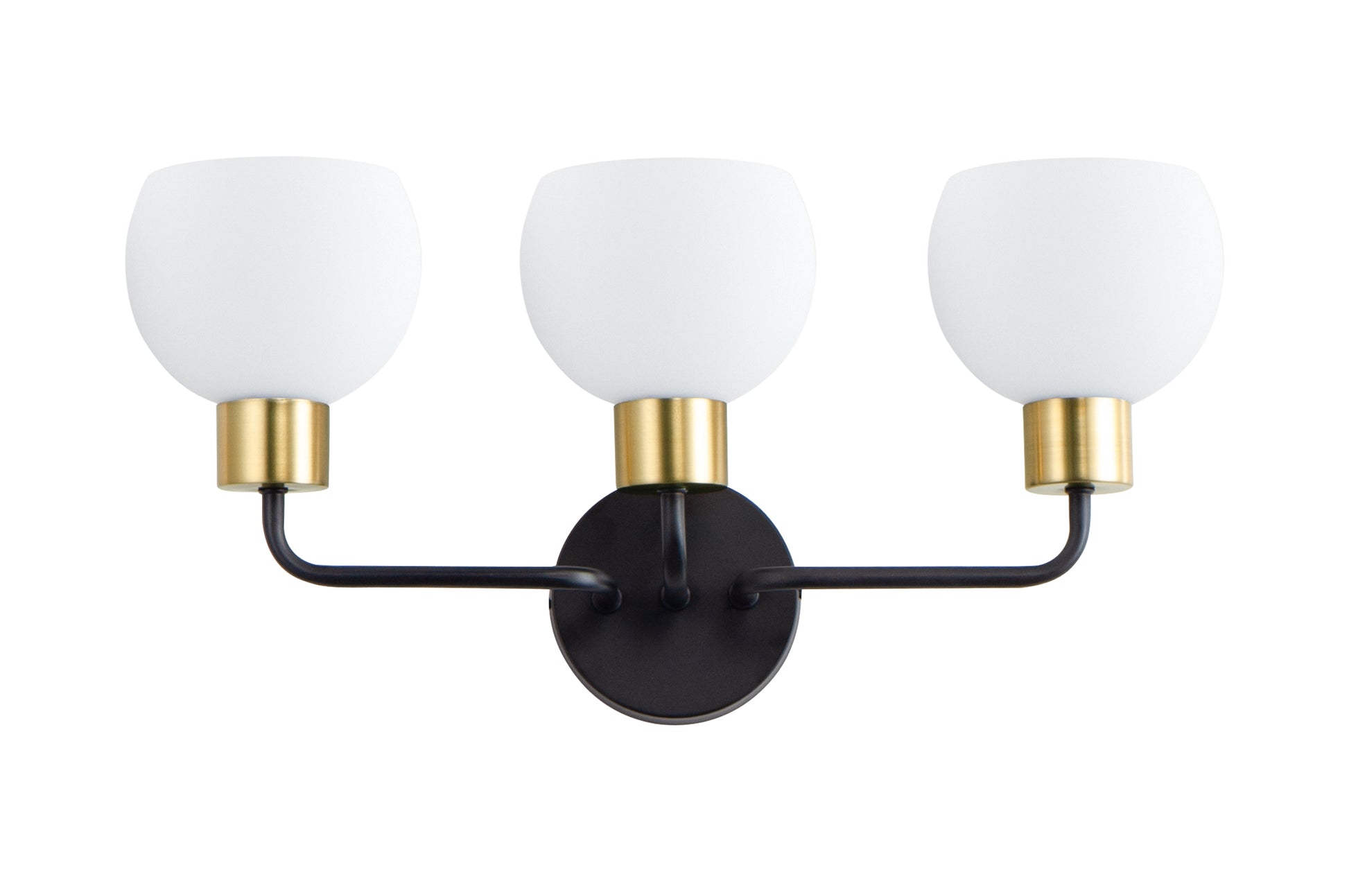 Coraline 3-Light Bath Vanity Bronze/Satin Brass by Maxim Lighting