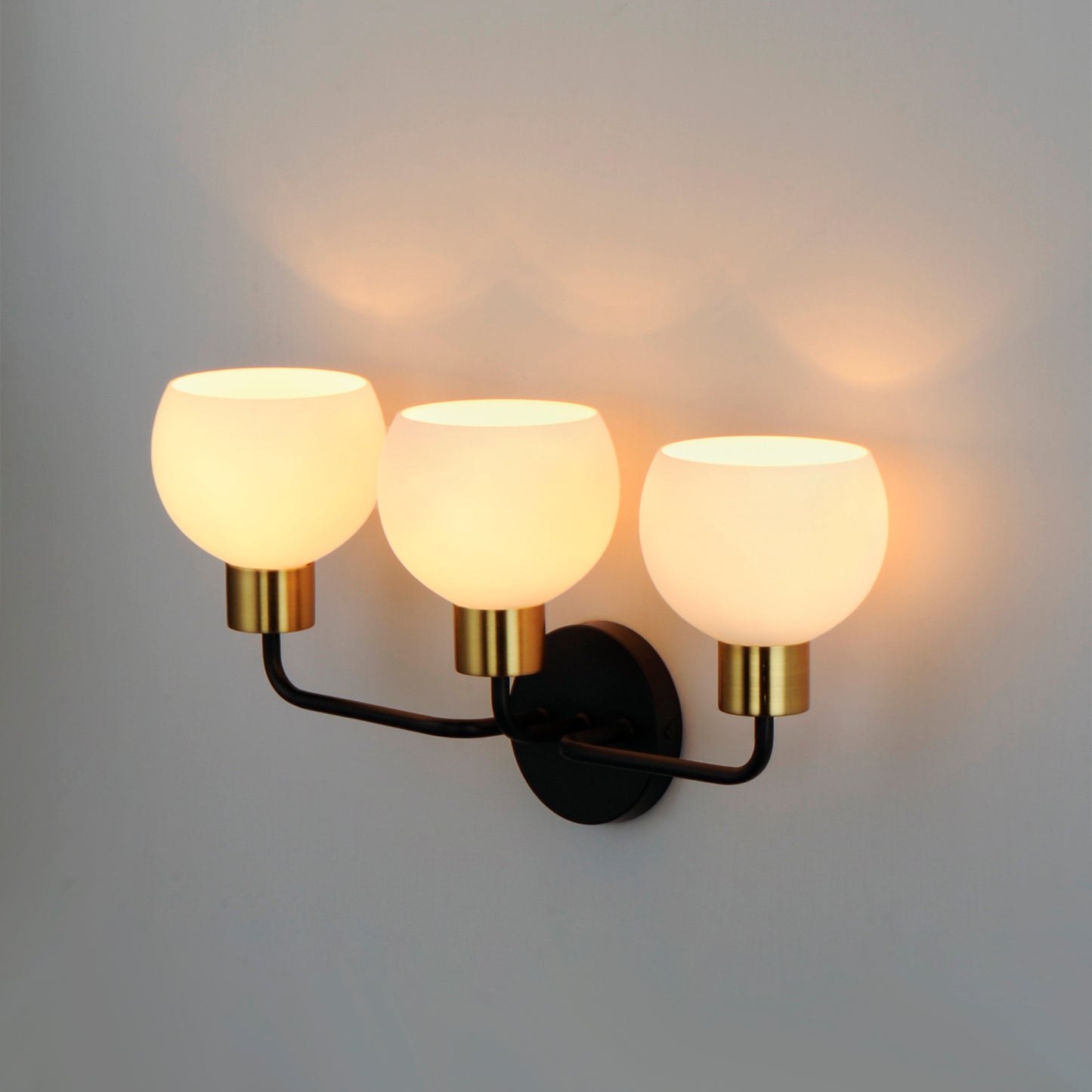 Coraline 3-Light Bath Vanity Bronze/Satin Brass by Maxim Lighting