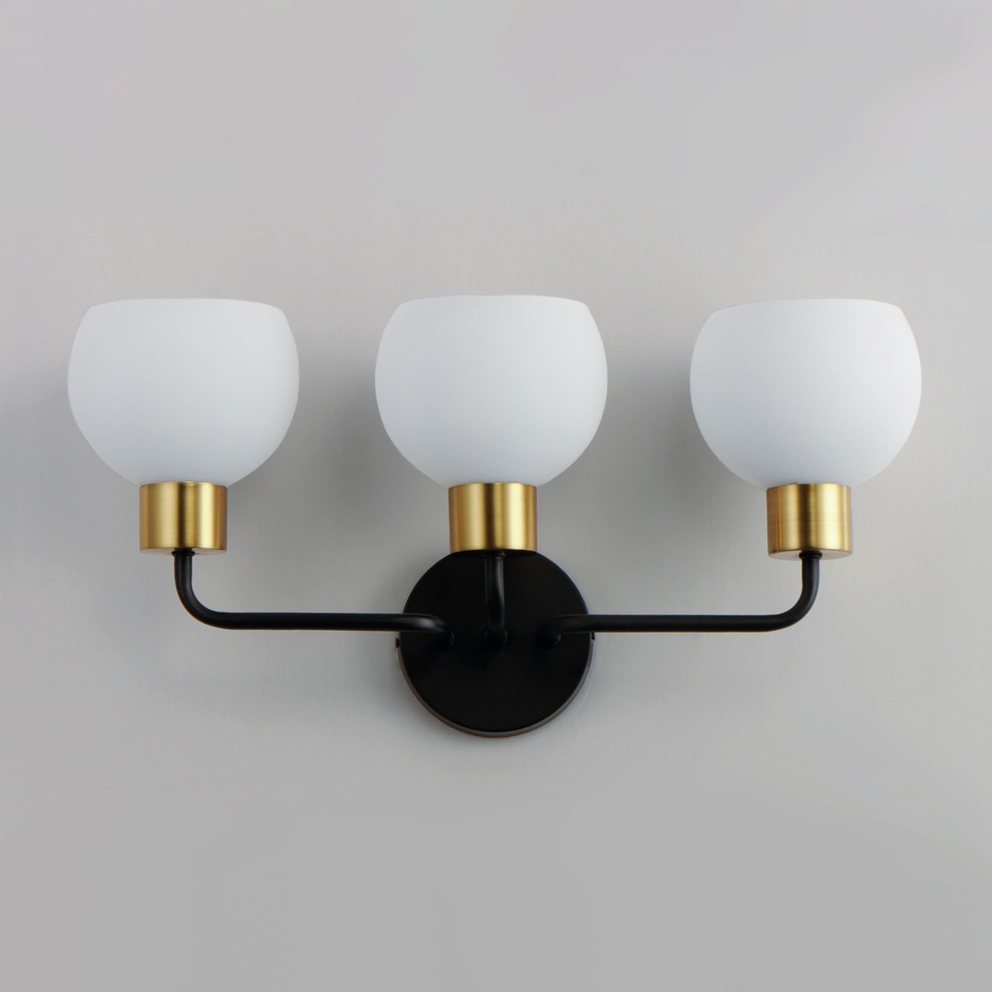Coraline 3-Light Bath Vanity Bronze/Satin Brass by Maxim Lighting