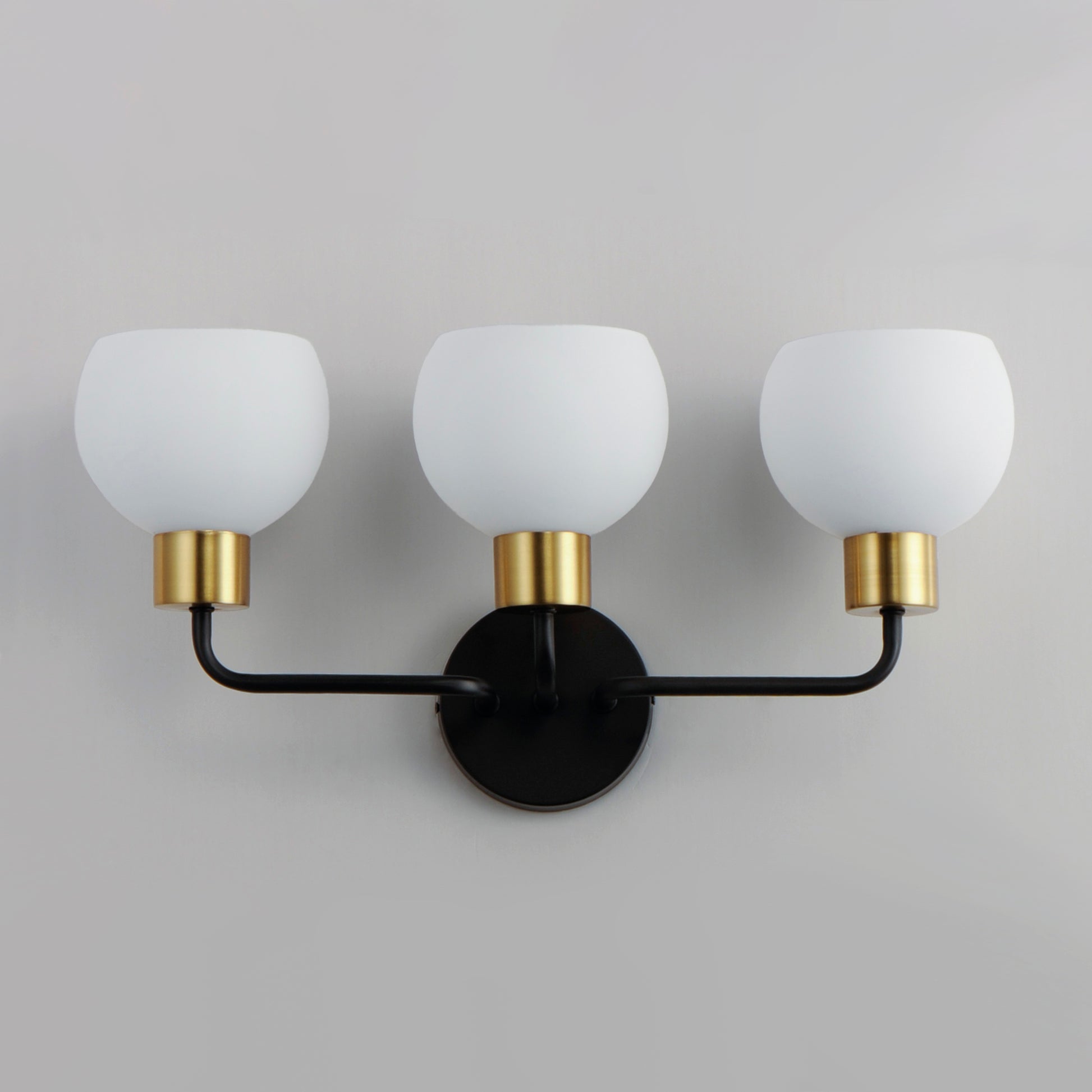 Coraline 3-Light Bath Vanity Bronze/Satin Brass by Maxim Lighting