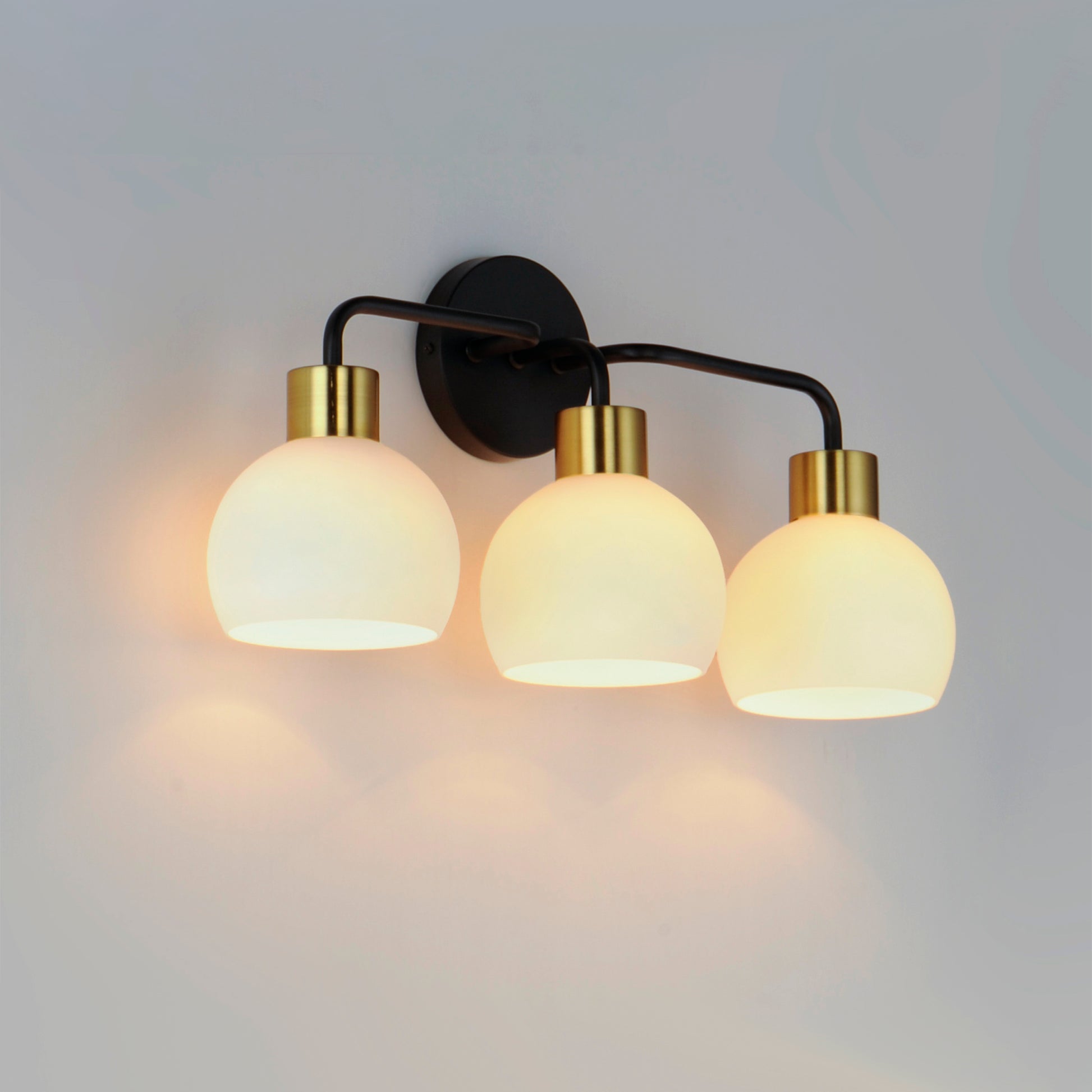 Coraline 3-Light Bath Vanity Bronze/Satin Brass by Maxim Lighting