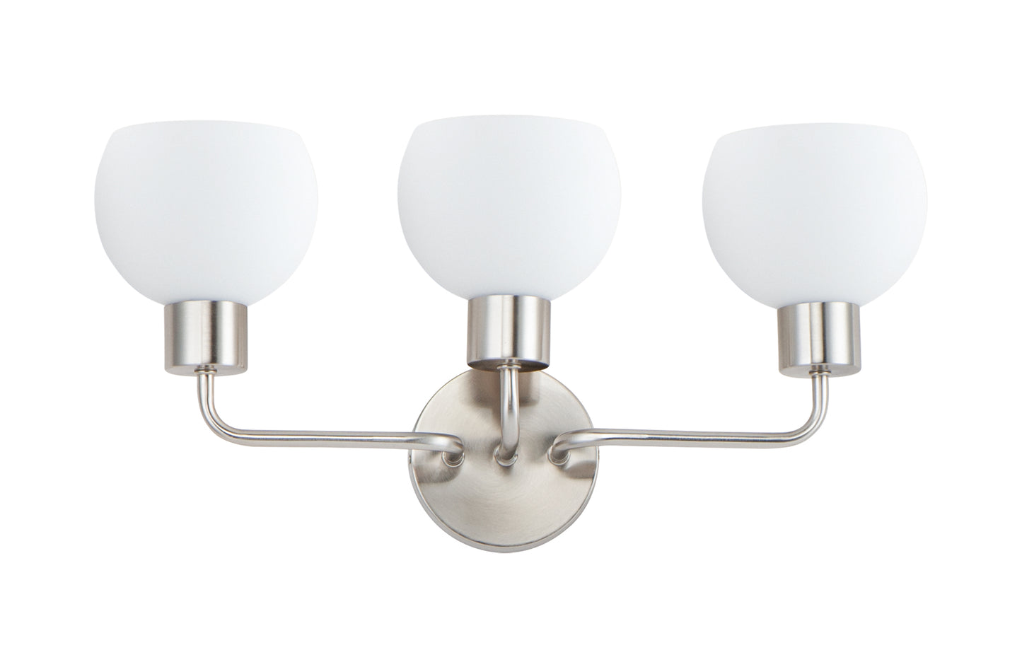 Coraline 3-Light Bath Vanity Satin Nickel by Maxim Lighting