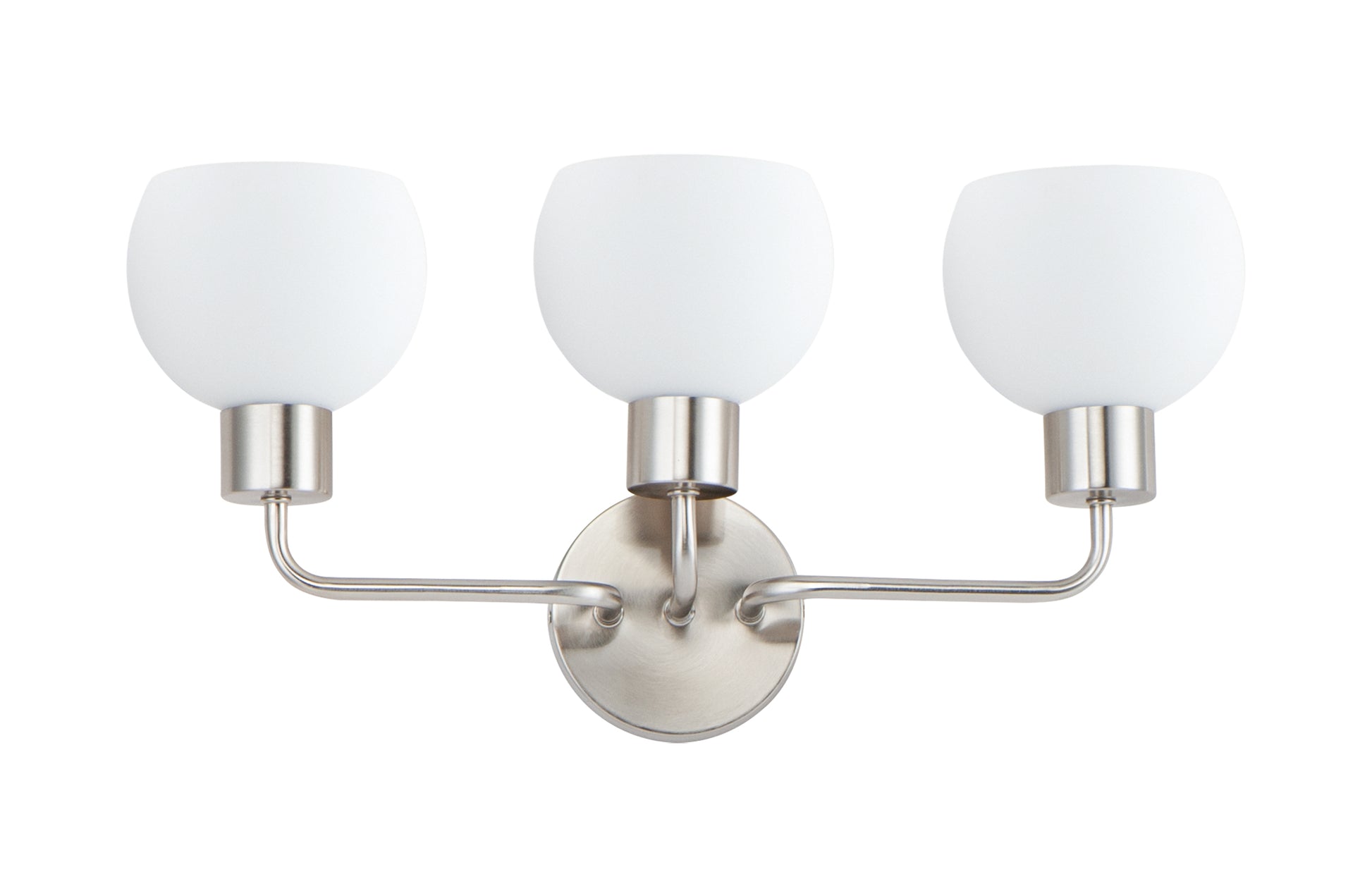 Coraline 3-Light Bath Vanity Satin Nickel by Maxim Lighting