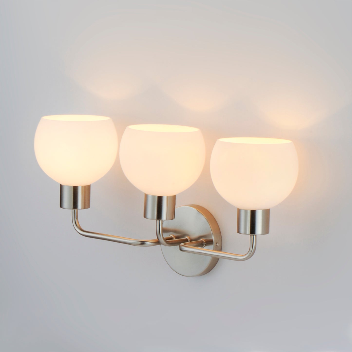 Coraline 3-Light Bath Vanity Satin Nickel by Maxim Lighting