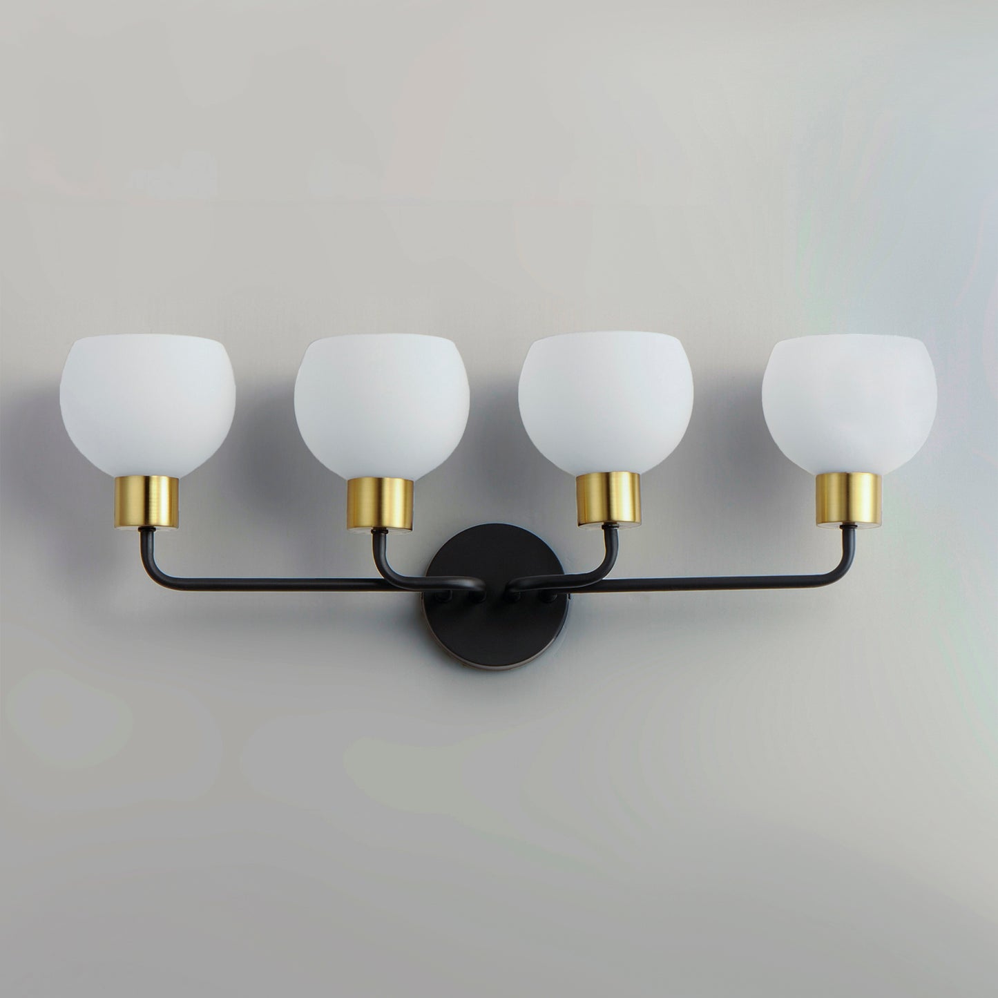 Coraline 4-Light Bath Vanity Bronze/Satin Brass by Maxim Lighting