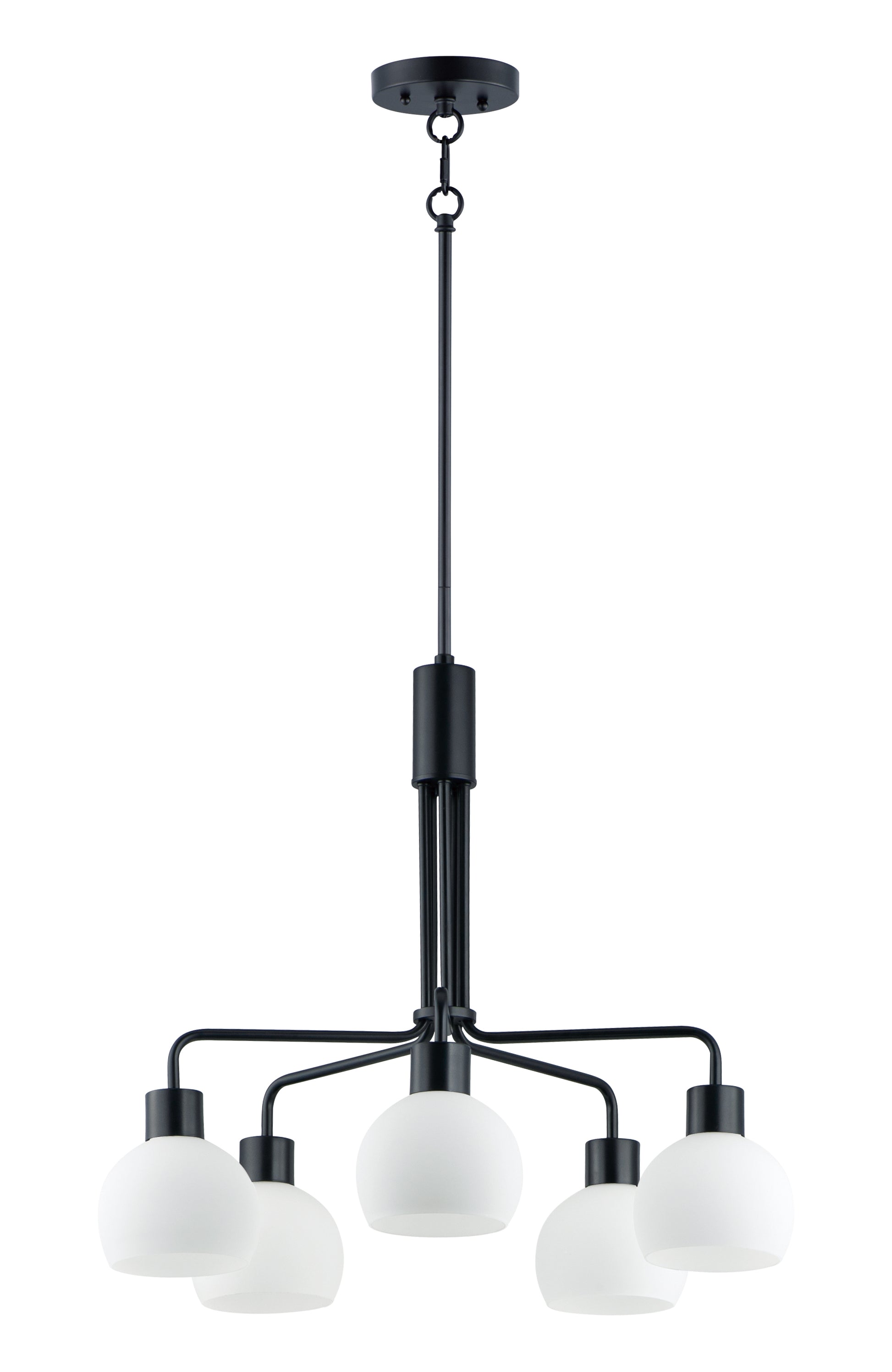 Coraline 5-Light Chandelier Black by Maxim Lighting