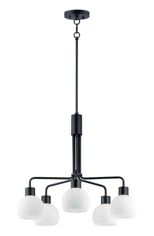 Coraline 5-Light Chandelier Black by Maxim Lighting