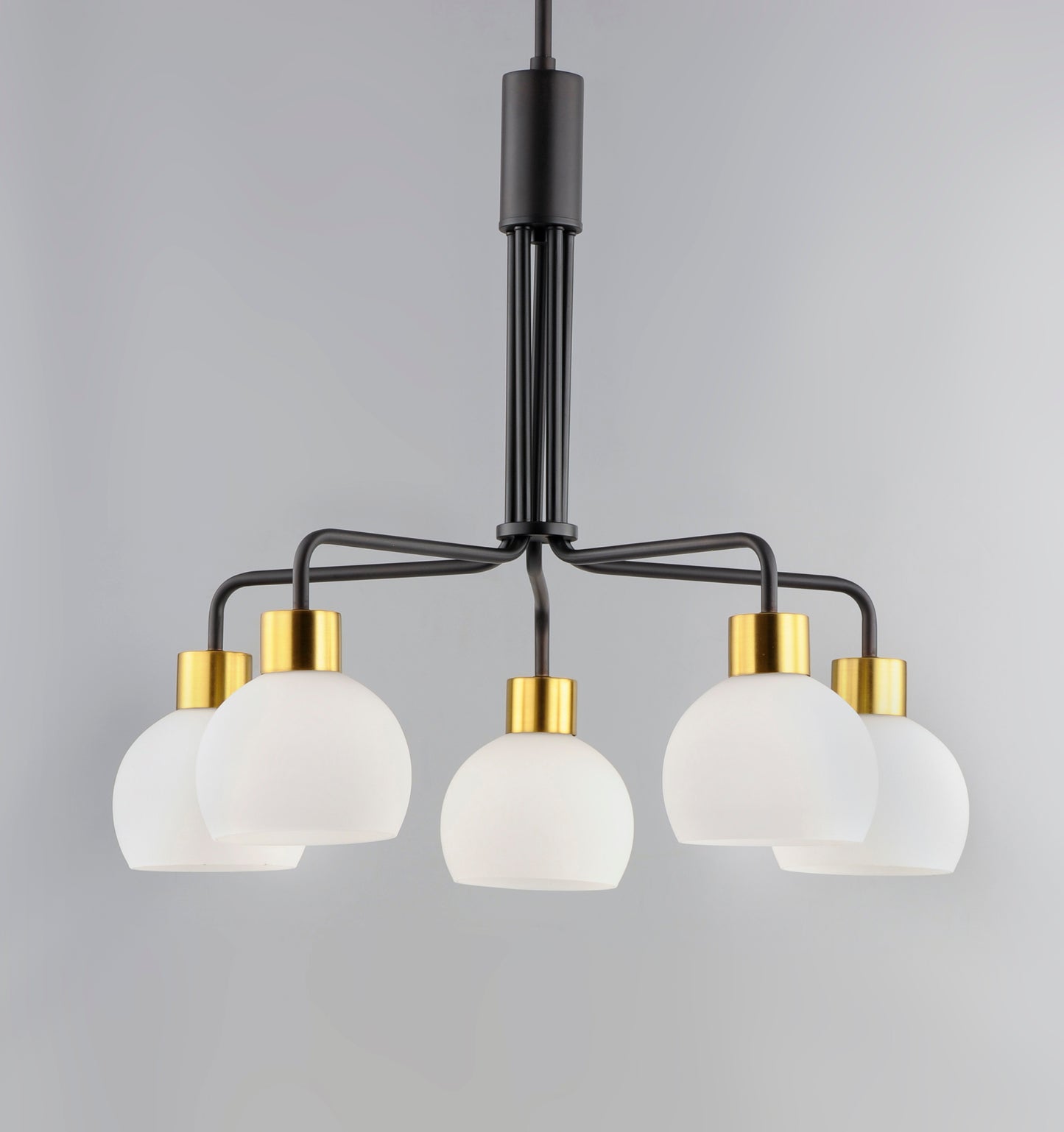 Coraline 5-Light Chandelier Bronze/Satin Brass by Maxim Lighting