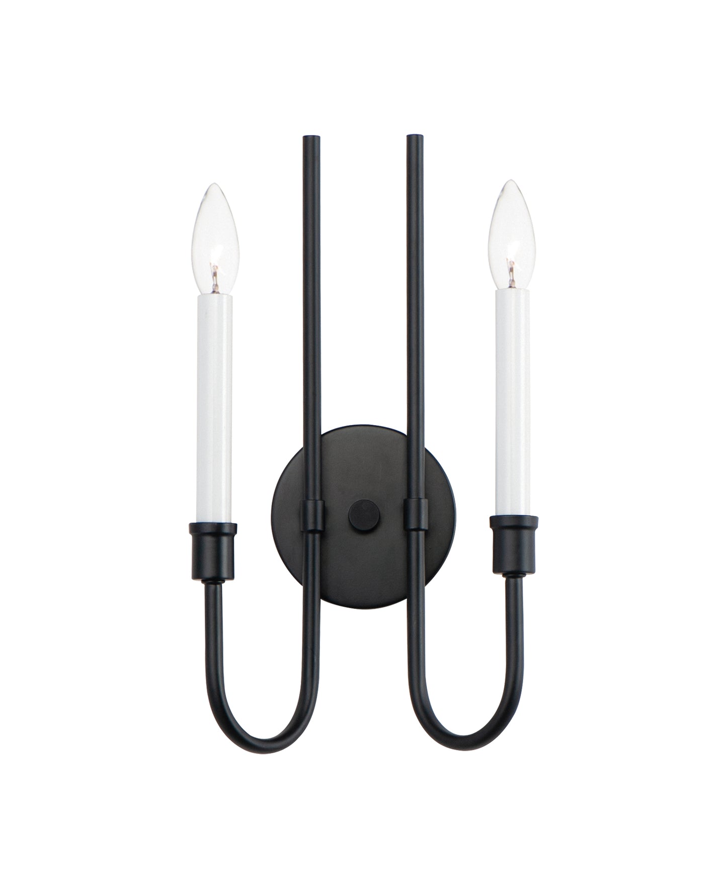 Tux 2-Light Wall Sconce Black by Maxim Lighting