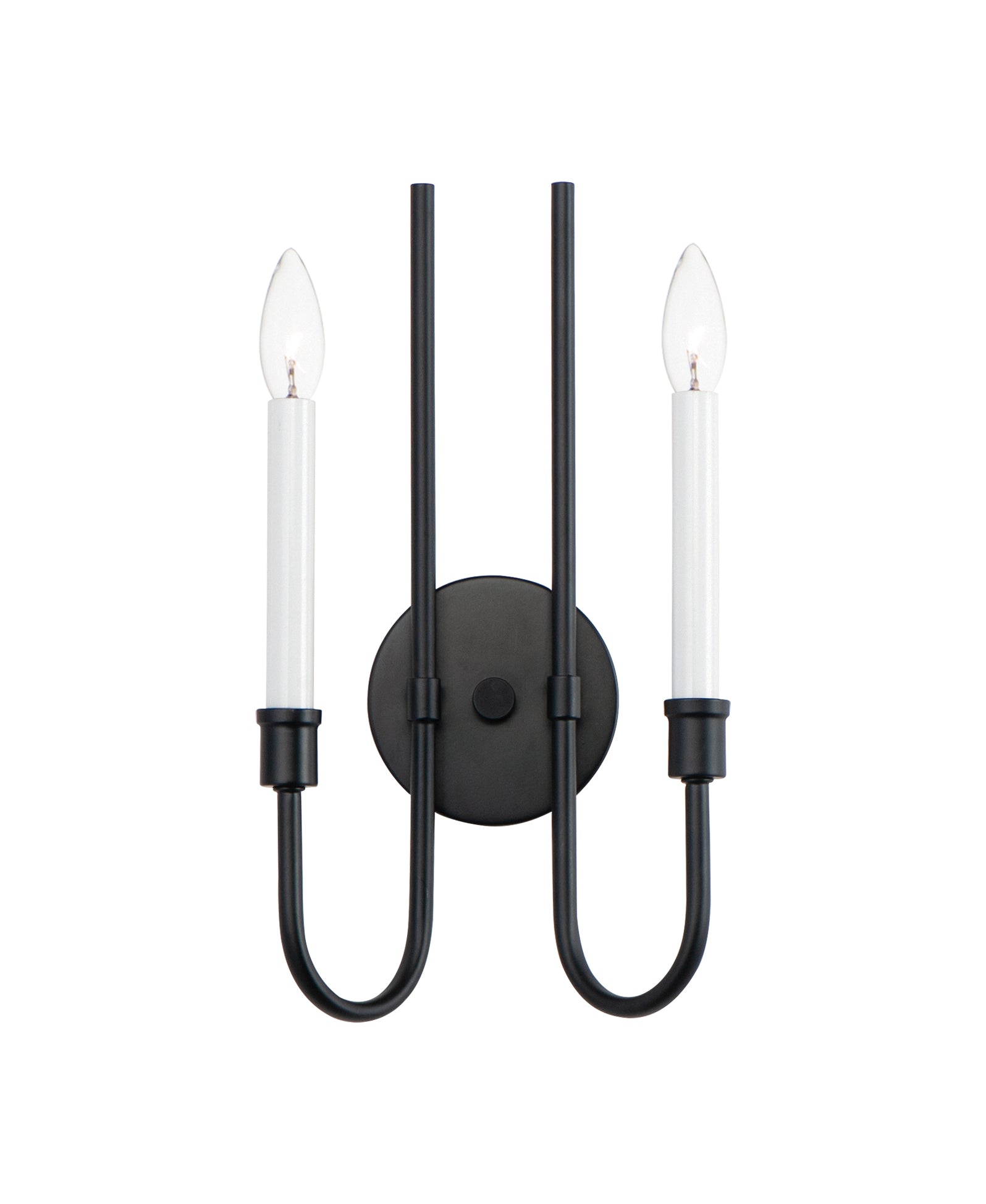 Tux 2-Light Wall Sconce Black by Maxim Lighting