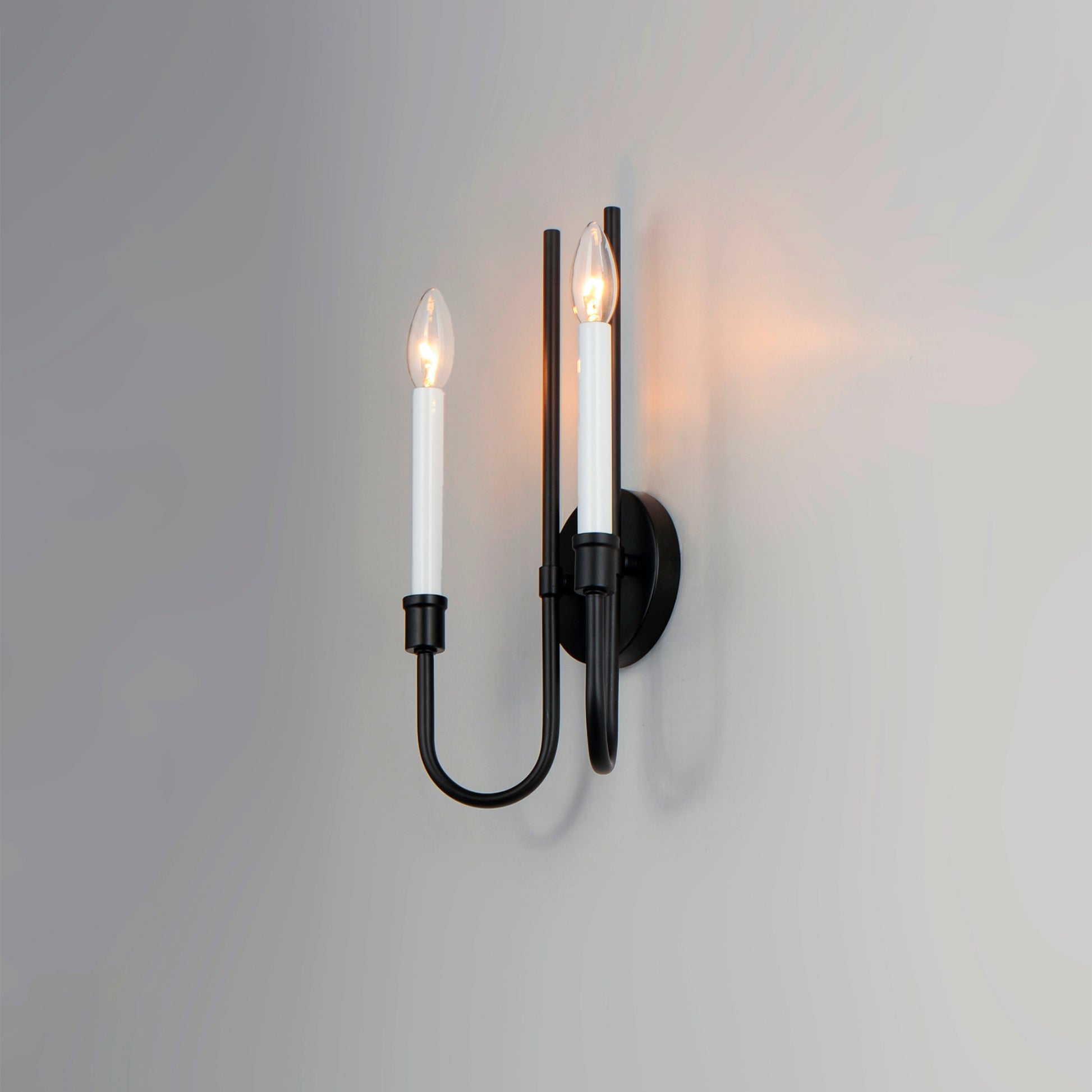Tux 2-Light Wall Sconce Black by Maxim Lighting
