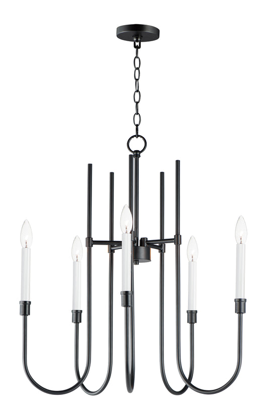 Tux 5-Light Chandelier Black by Maxim Lighting