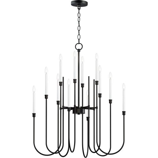 Tux 12-Light Chandelier Black by Maxim Lighting