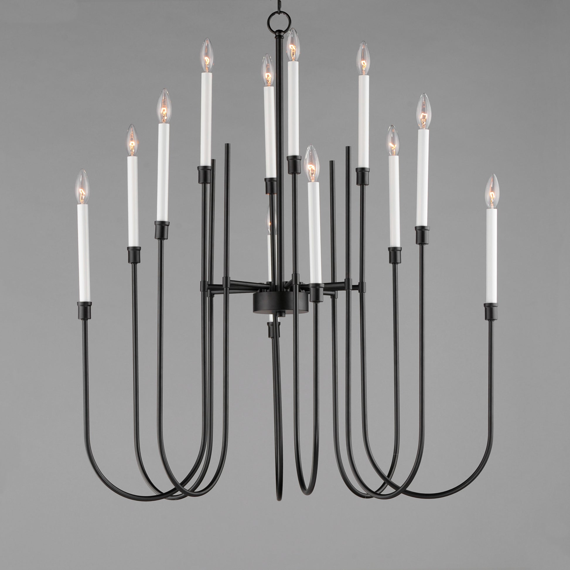 Tux 12-Light Chandelier Black by Maxim Lighting