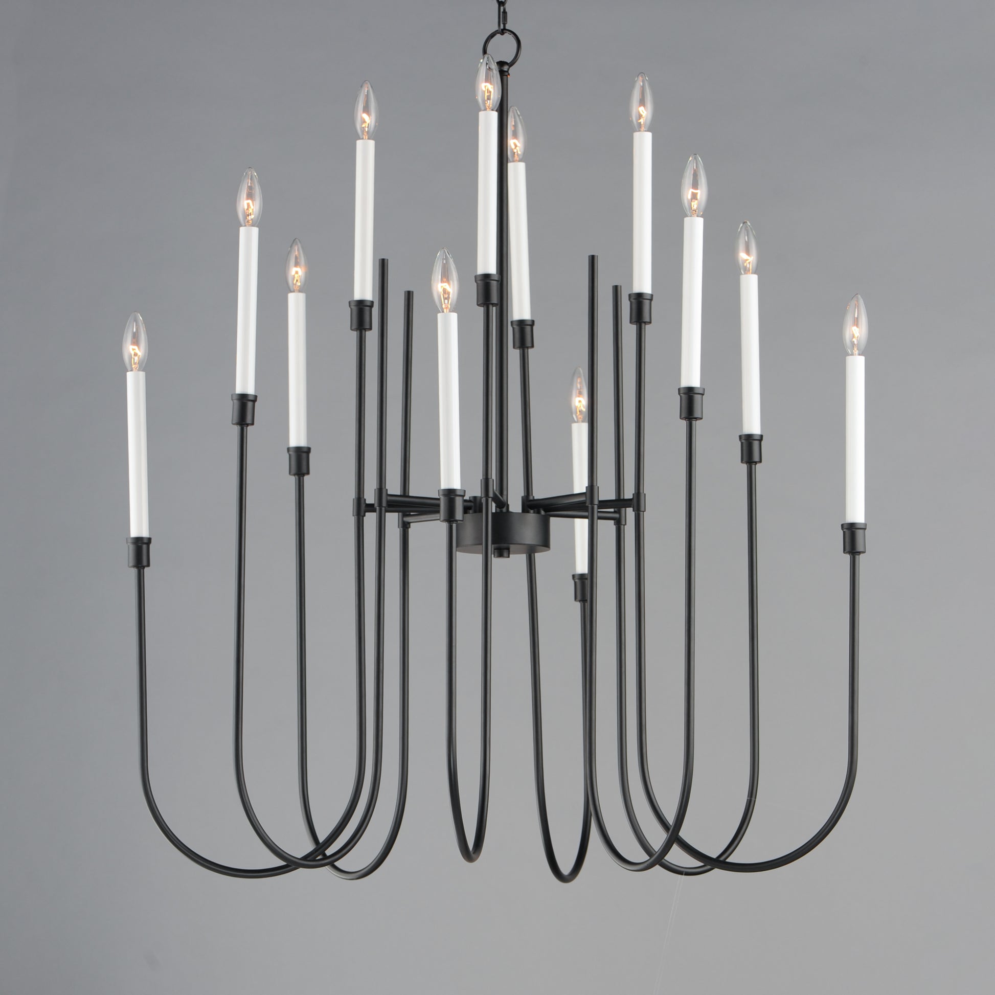Tux 12-Light Chandelier Black by Maxim Lighting