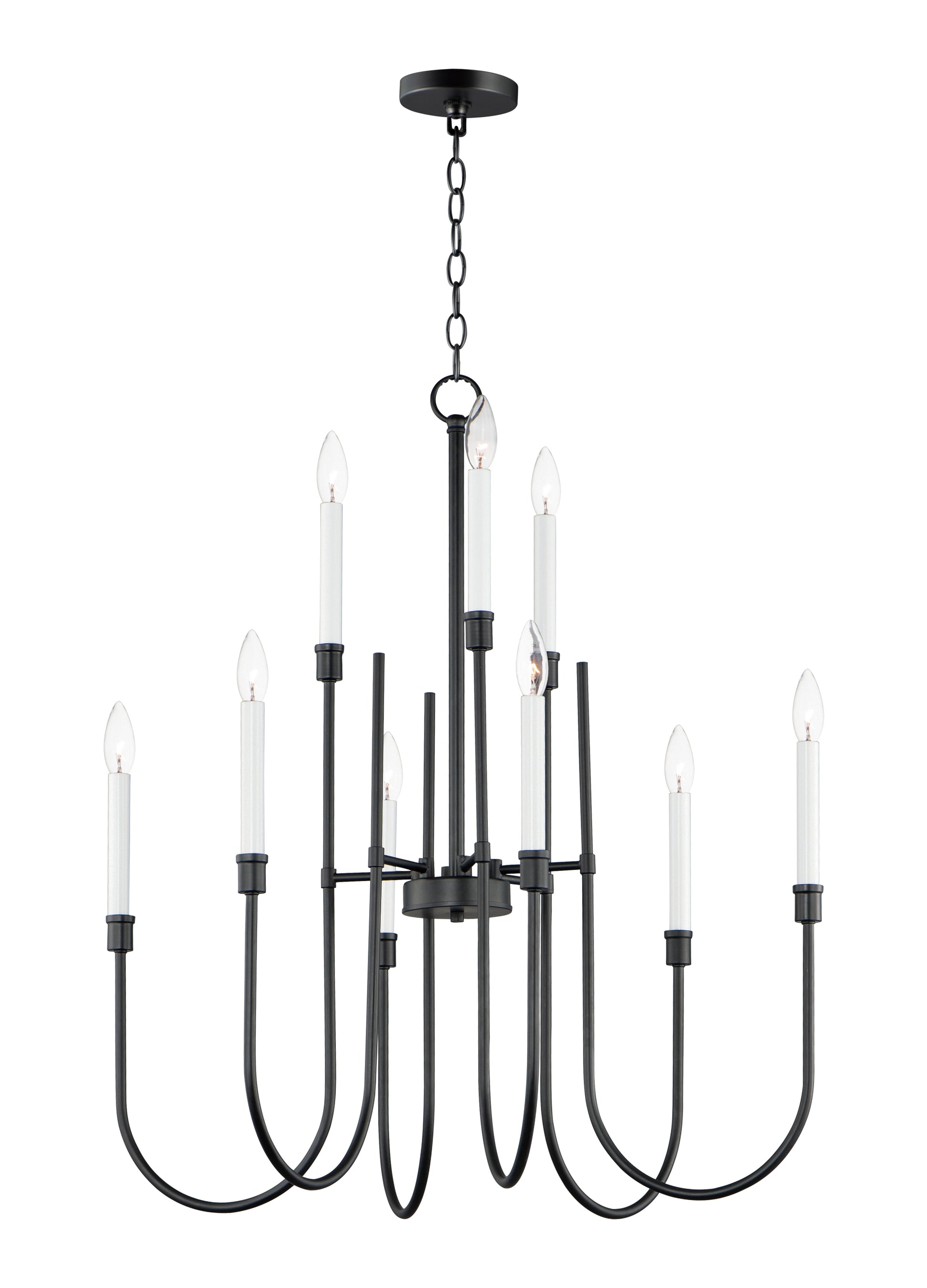 Tux 9-Light Chandelier Black by Maxim Lighting