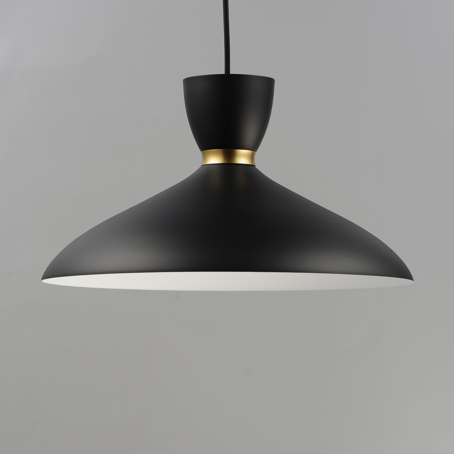 Carillon 16" Pendant Black/Satin Brass by Maxim Lighting