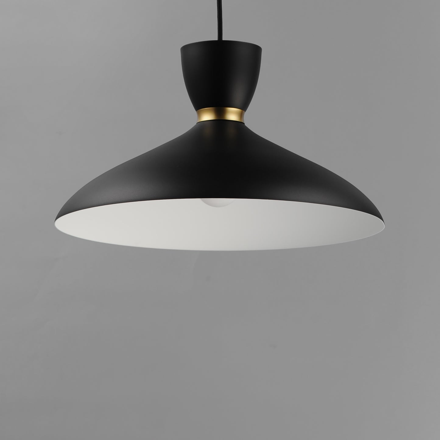 Carillon 16" Pendant Black/Satin Brass by Maxim Lighting