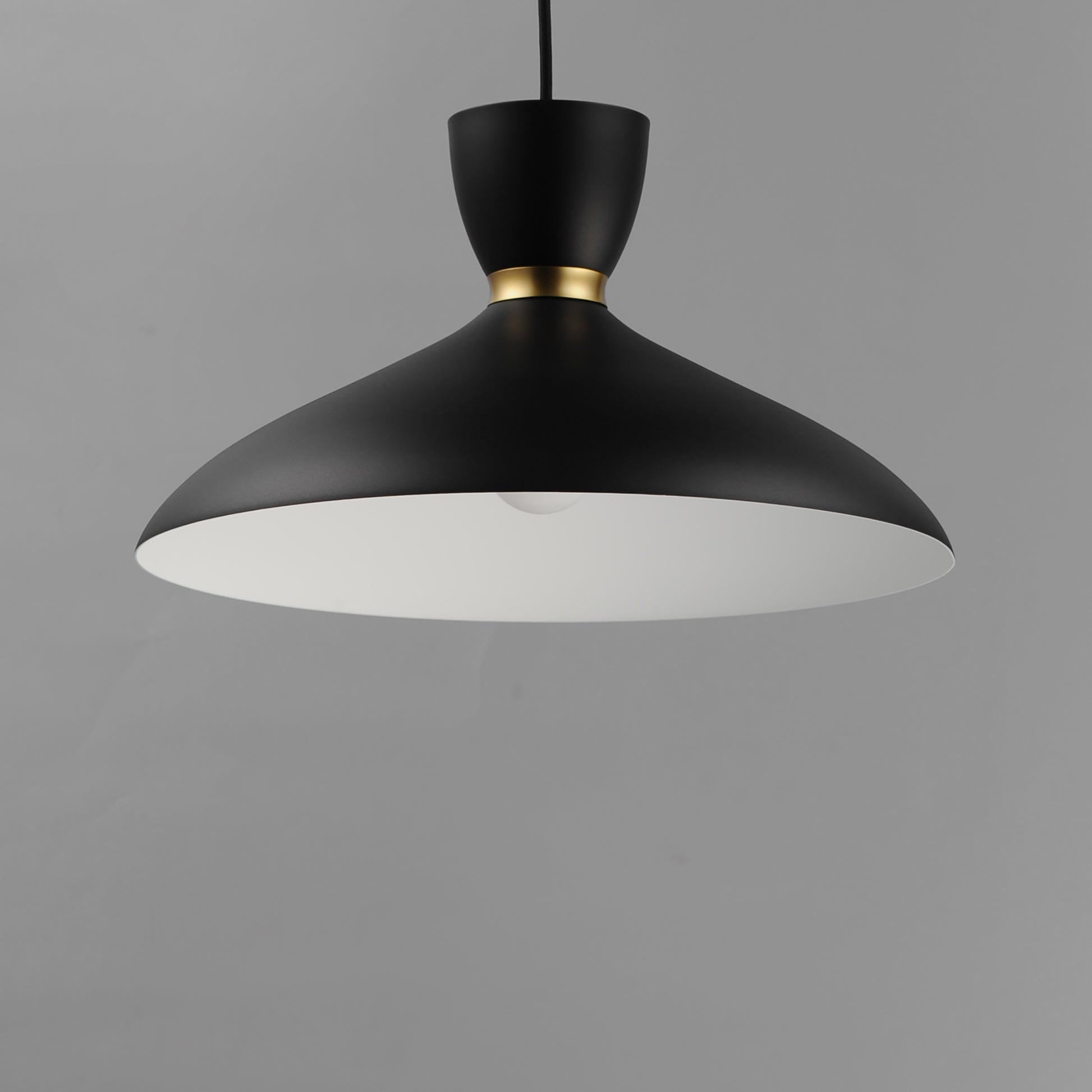 Carillon 16" Pendant Black/Satin Brass by Maxim Lighting
