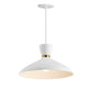 Carillon 16" Pendant White/Satin Brass by Maxim Lighting